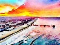 Huntington Beach Pier, in Waterlogged by Sandra LeMon